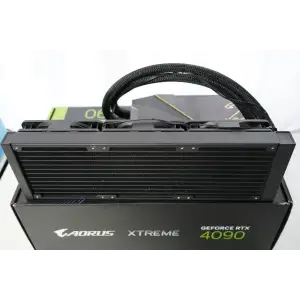 Видеокарта GF RTX 4090 24GB GDDR6X Aorus Xtreme Waterforce Gigabyte (GV-N4090AORUSX W-24GD) UA