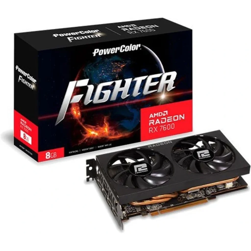 Видеокарта AMD Radeon RX 7600 8GB GDDR6 Fighter PowerColor (RX 7600 8G-F) UA