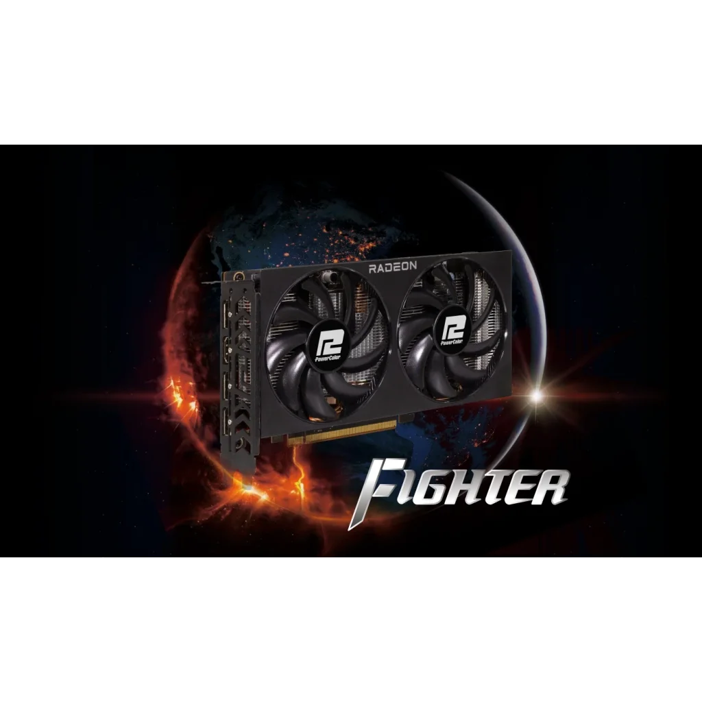 Видеокарта AMD Radeon RX 7600 8GB GDDR6 Fighter PowerColor (RX 7600 8G-F) UA