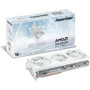 Відеокарта AMD Radeon RX 7800 XT 16GB GDDR6 Hellhound Spectral White PowerColor (RX 7800 XT 16G-L/OC/WHITE) UA