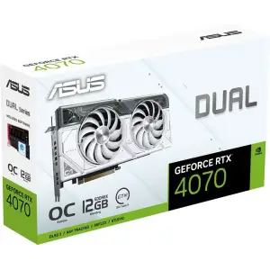 Відеокарта GF RTX 4070 Super 12GB GDDR6X Dual OC White Asus (DUAL-RTX4070S-O12G-WHITE) UA