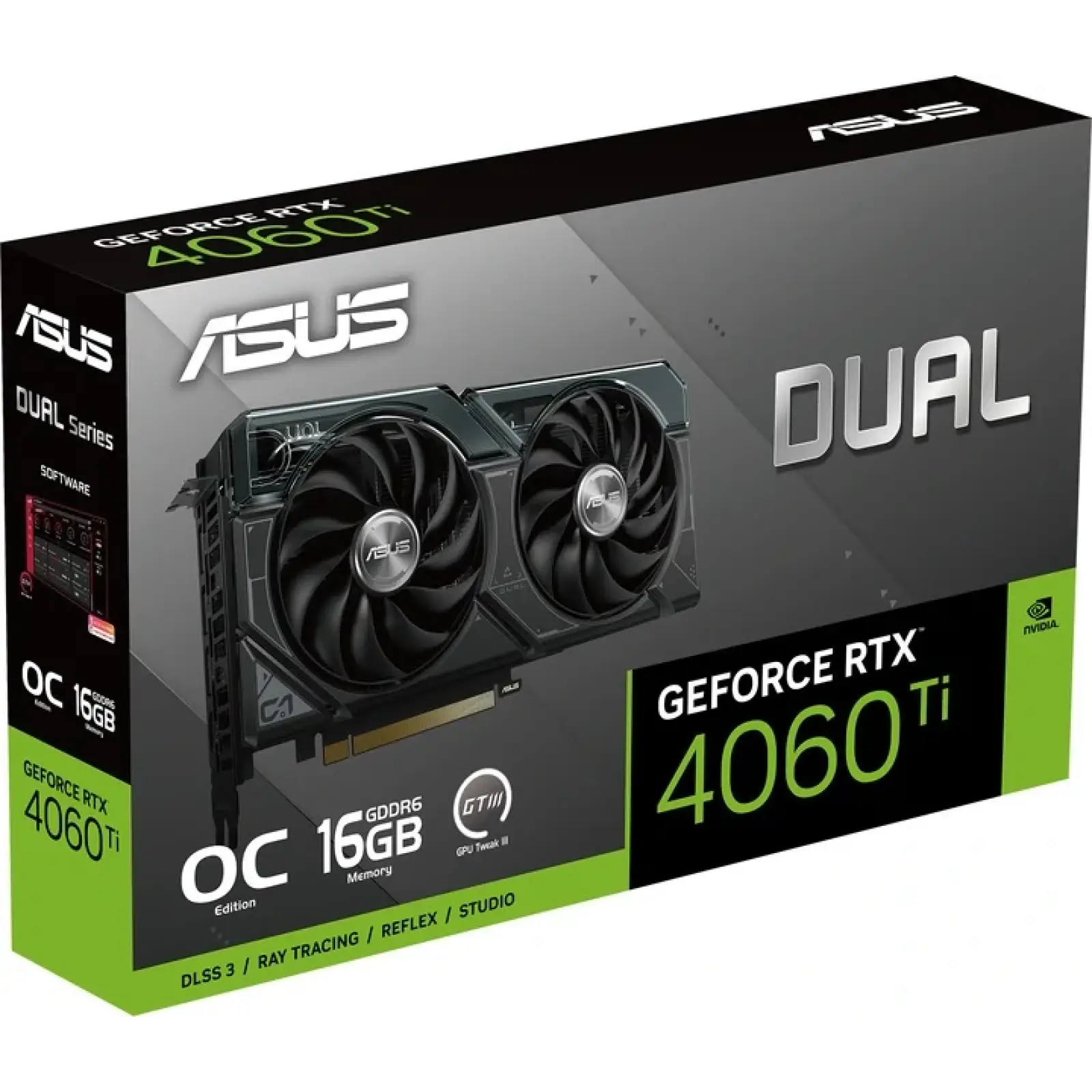 Видеокарта GF RTX 4060 Ti 16GB GDDR6 Dual Asus (DUAL-RTX4060TI-16G) UA