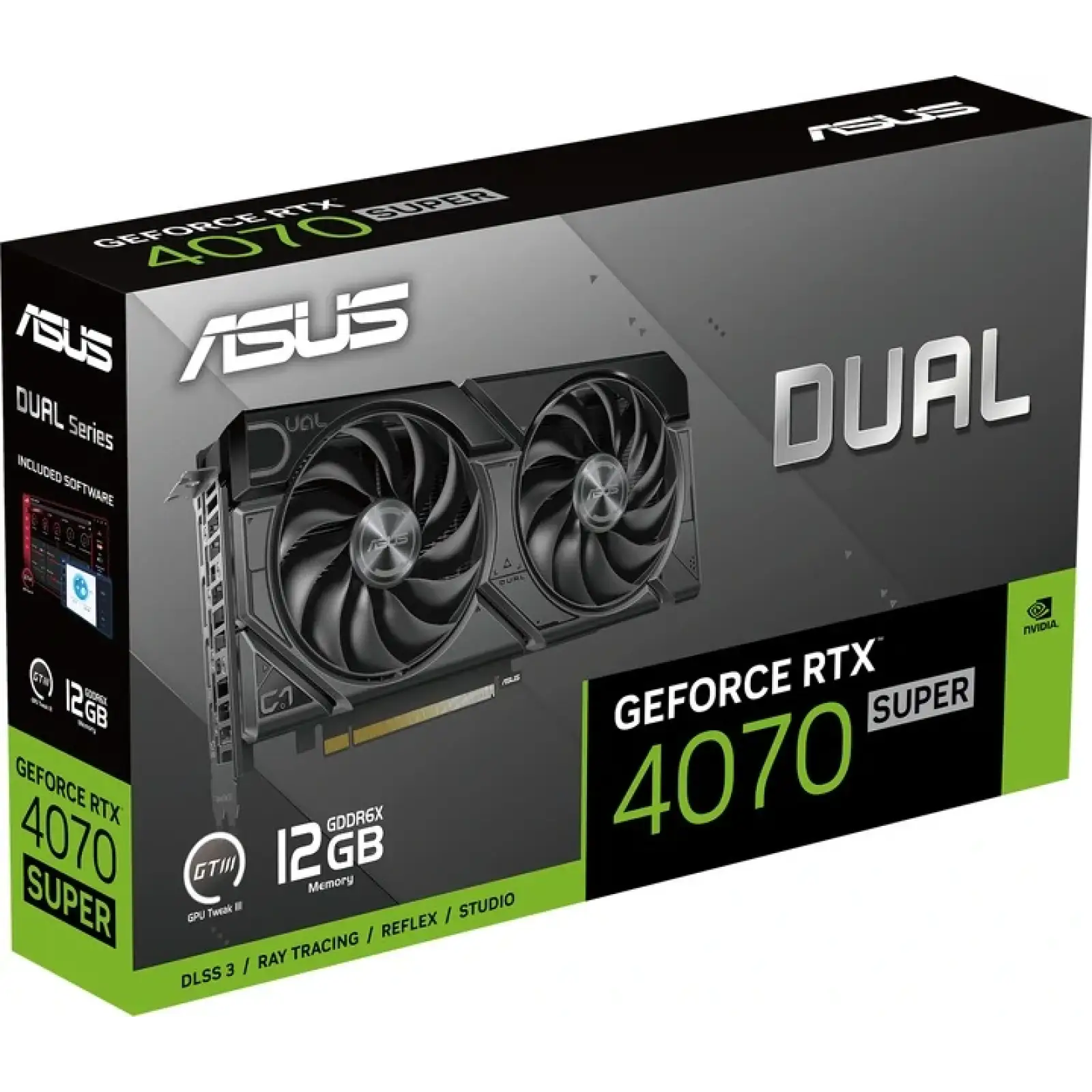 Відеокарта GF RTX 4070 Super 12GB GDDR6X Dual Evo Asus (DUAL-RTX4070S-12G-EVO) UA
