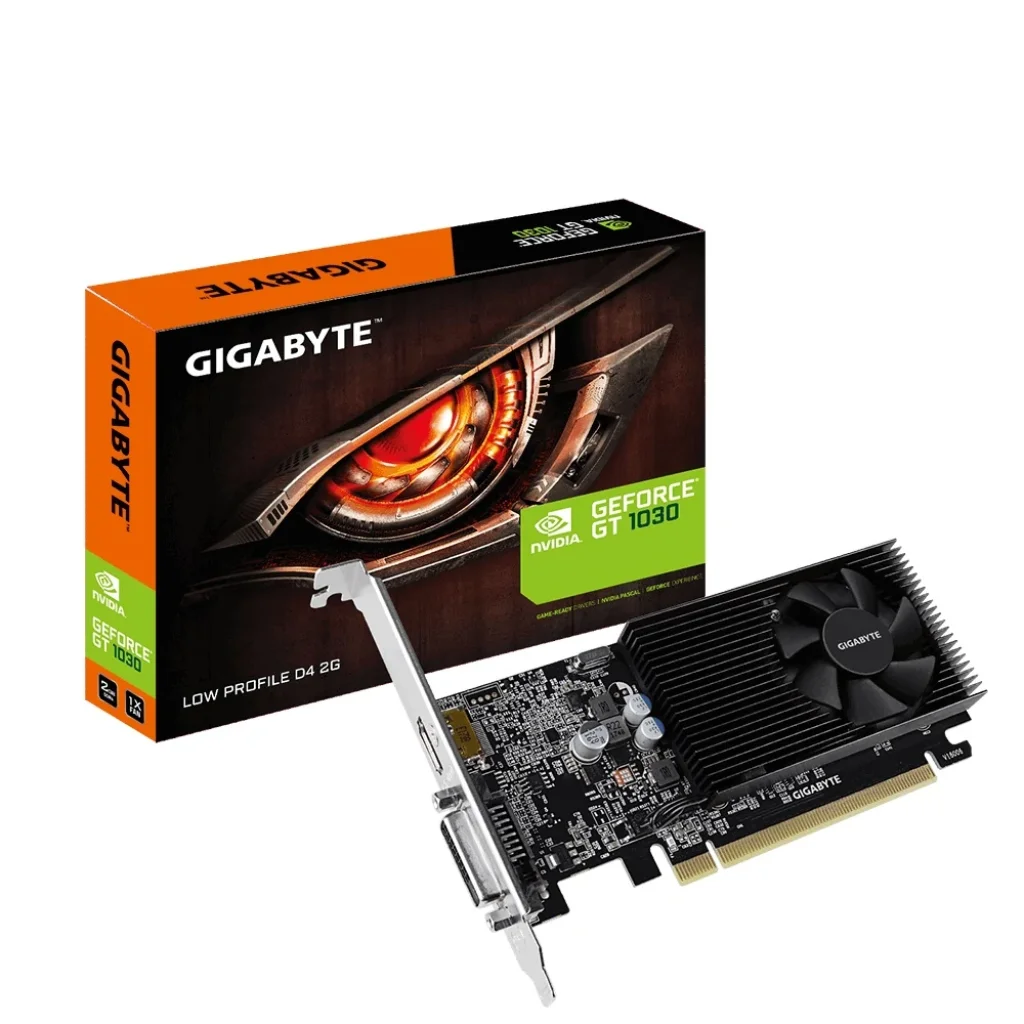 Видеокарта GF GT 1030 2GB DDR4 Low Profile Gigabyte (GV-N1030D4-2GL) UA