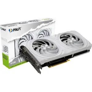 Видеокарта GF RTX 4060 Ti 8GB GDDR6 White Palit (NE6406T019P1-1048L) UA