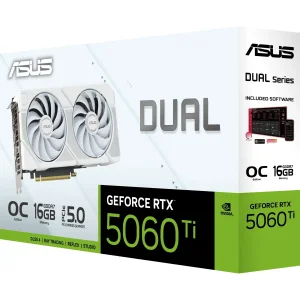 Відеокарта GF RTX 5060 Ti 16GB (DUAL-RTX5060TI-O16G-WHITE) UA