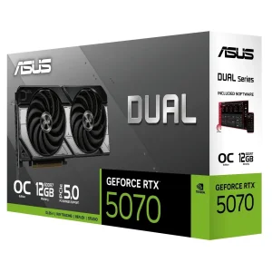 Відеокарта GF RTX 5070 12GB GDDR7 Dual OC Asus (DUAL-RTX5070-O12G) UA