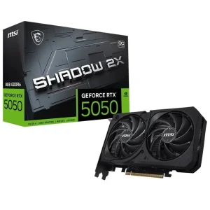 Видеокарта GF RTX 5050 8GB GDDR6 Shadow 2X OC MSI (GeForce RTX 5050 8G SHADOW 2X OC) UA