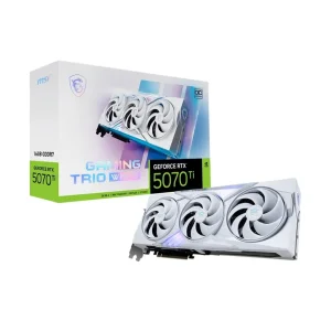 Відеокарта GF RTX 5070 Ti 16GB GDDR7 Gaming Trio OC White MSI (GeForce RTX 5070 Ti 16G GAMING TRIO OC WHITE) UA