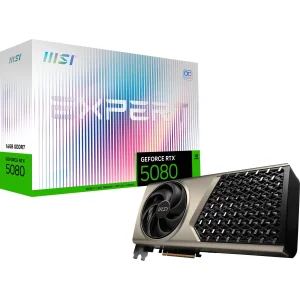 Видеокарта GF RTX 5080 16GB GDDR7 Expert OC MSI (GeForce RTX 5080 16G EXPERT OC) UA