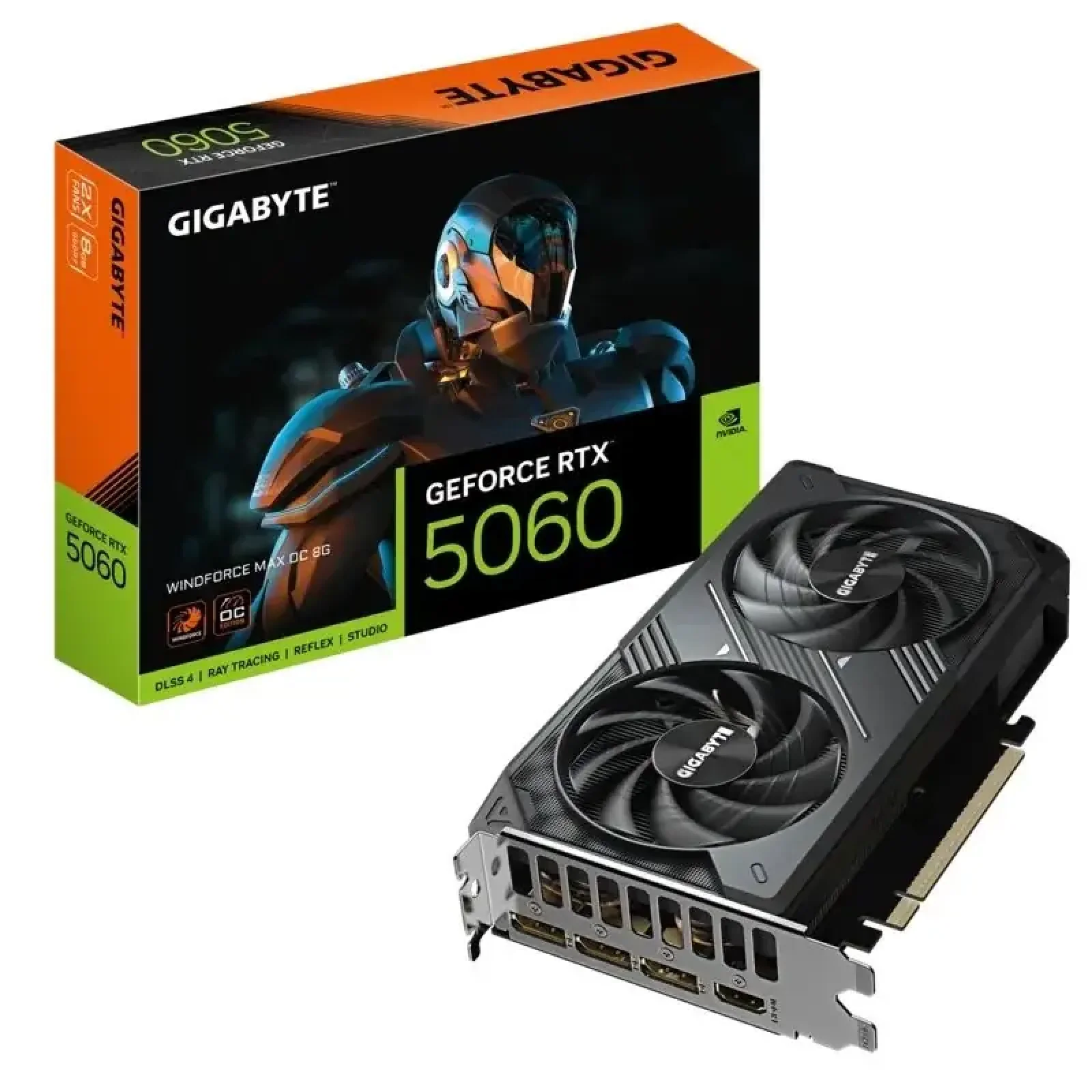 Відеокарта GF RTX 5060 8GB GDDR7 Windforce Max OC Gigabyte (GV-N5060WF2MAX OC-8GD) UA