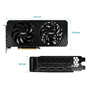 Видеокарта GF RTX 5050 8GB GDDR6 Dual OC Palit (NE65050S19P1-GB2070D) UA