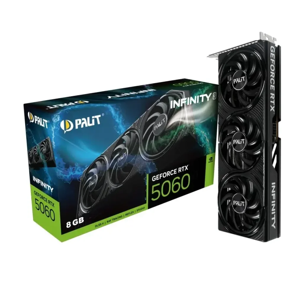 Видеокарта GF RTX 5060 8GB GDDR7 Infinity 3 Palit (NE75060019P1-GB2063S) UA