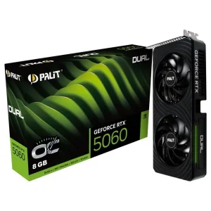 Відеокарта GF RTX 5060 8GB GDDR7 Dual OC Palit (NE75060S19P1-GB2063D) UA
