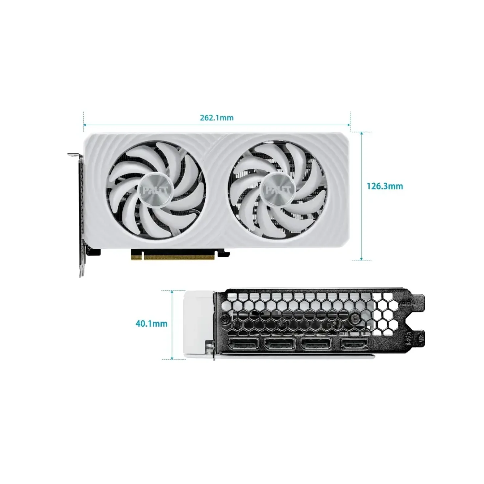 Виеокарта Palit GeForce RTX 5060 8GB White (NE75060U19P1-GB2063M) UA