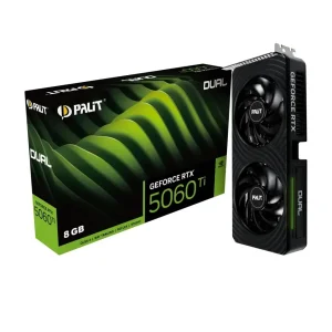 Видеокарта GF RTX 5060 Ti 8GB GDDR7 Dual Palit (NE7506T019P1-GB2062D) UA