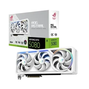 Відеокарта GF RTX 5080 16GB GDDR7 ROG Astral Gaming White OC Asus (ROG-ASTRAL-RTX5080-O16G-WHITE) UA