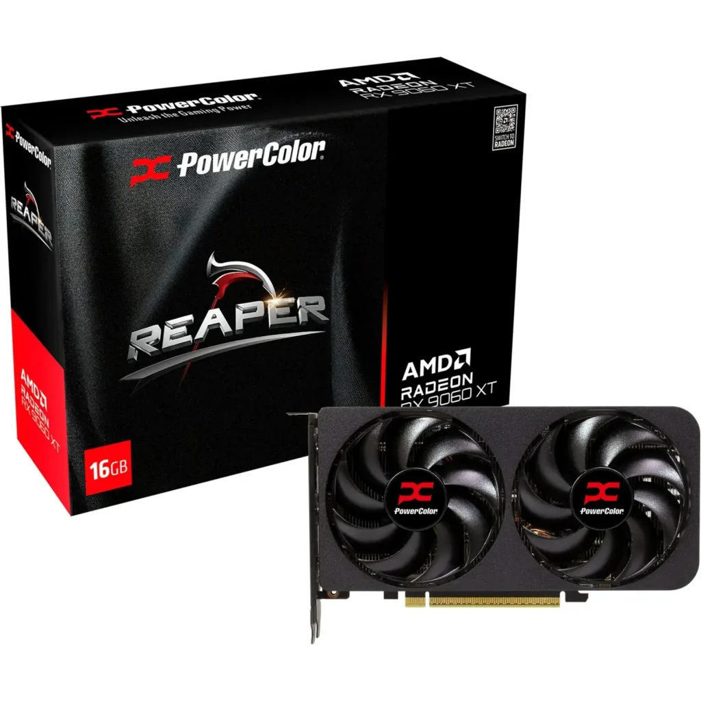 Відеокарта AMD Radeon RX 9060 XT 16GB GDDR6 Reaper PowerColor (RX9060XT 16G-A) UA