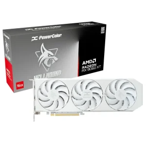 Відеокарта AMD Radeon RX 9060 XT 16GB GDDR6 Hellhound Spectral White PowerColor (RX9060XT 16G-L/OC/WHITE) UA