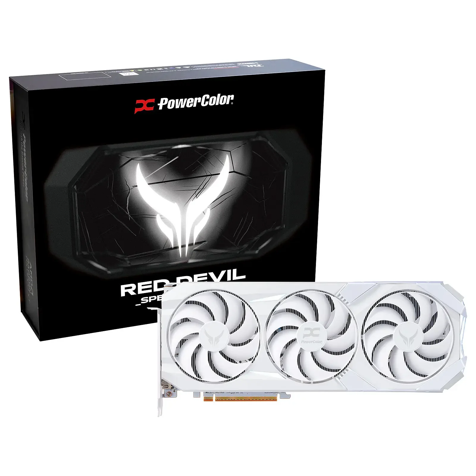 Видеокарта PowerColor AMD Radeon RX 9070 XT 16GB GDDR6 Red Devil Spectral White (RX9070XT 16G-E/OC/WHITE) UA