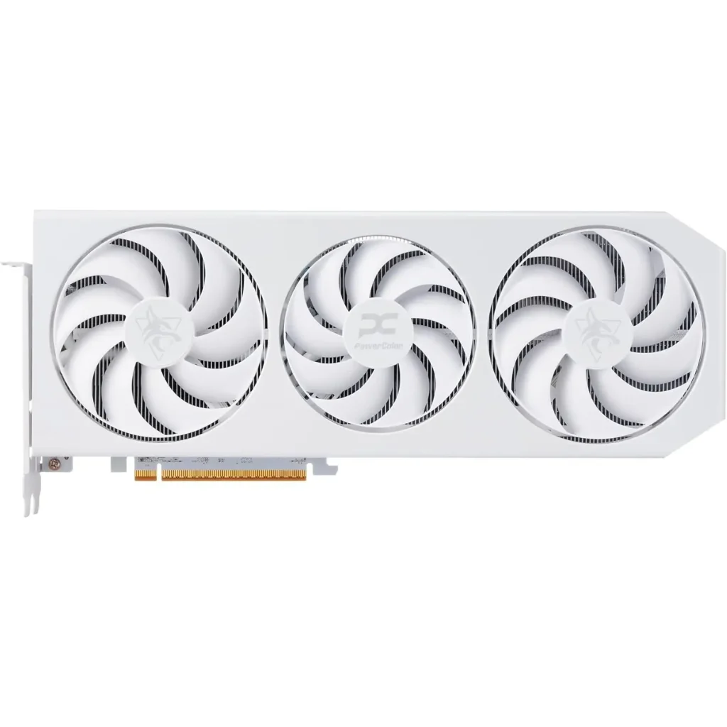 Видеокарта AMD Radeon RX 9070 XT 16GB GDDR6 Hellhound Spectral White PowerColor (RX9070XT 16G-L/OC/WHITE) UA