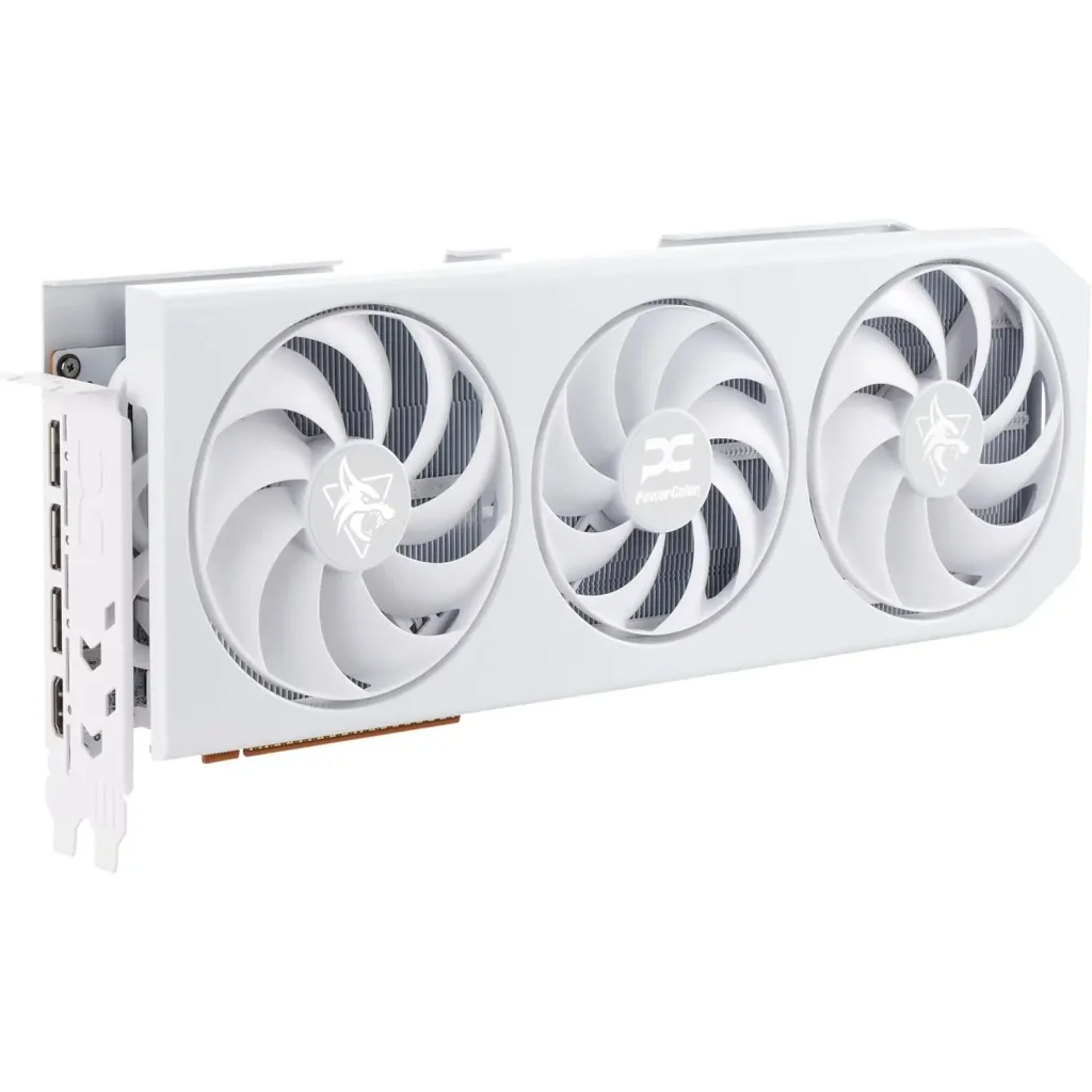Видеокарта AMD Radeon RX 9070 XT 16GB GDDR6 Hellhound Spectral White PowerColor (RX9070XT 16G-L/OC/WHITE) UA