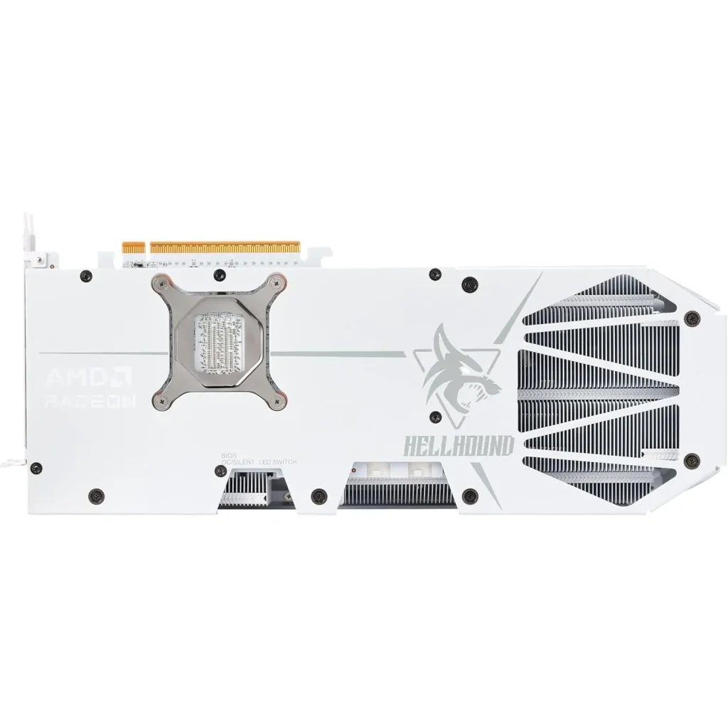 Видеокарта AMD Radeon RX 9070 XT 16GB GDDR6 Hellhound Spectral White PowerColor (RX9070XT 16G-L/OC/WHITE) UA