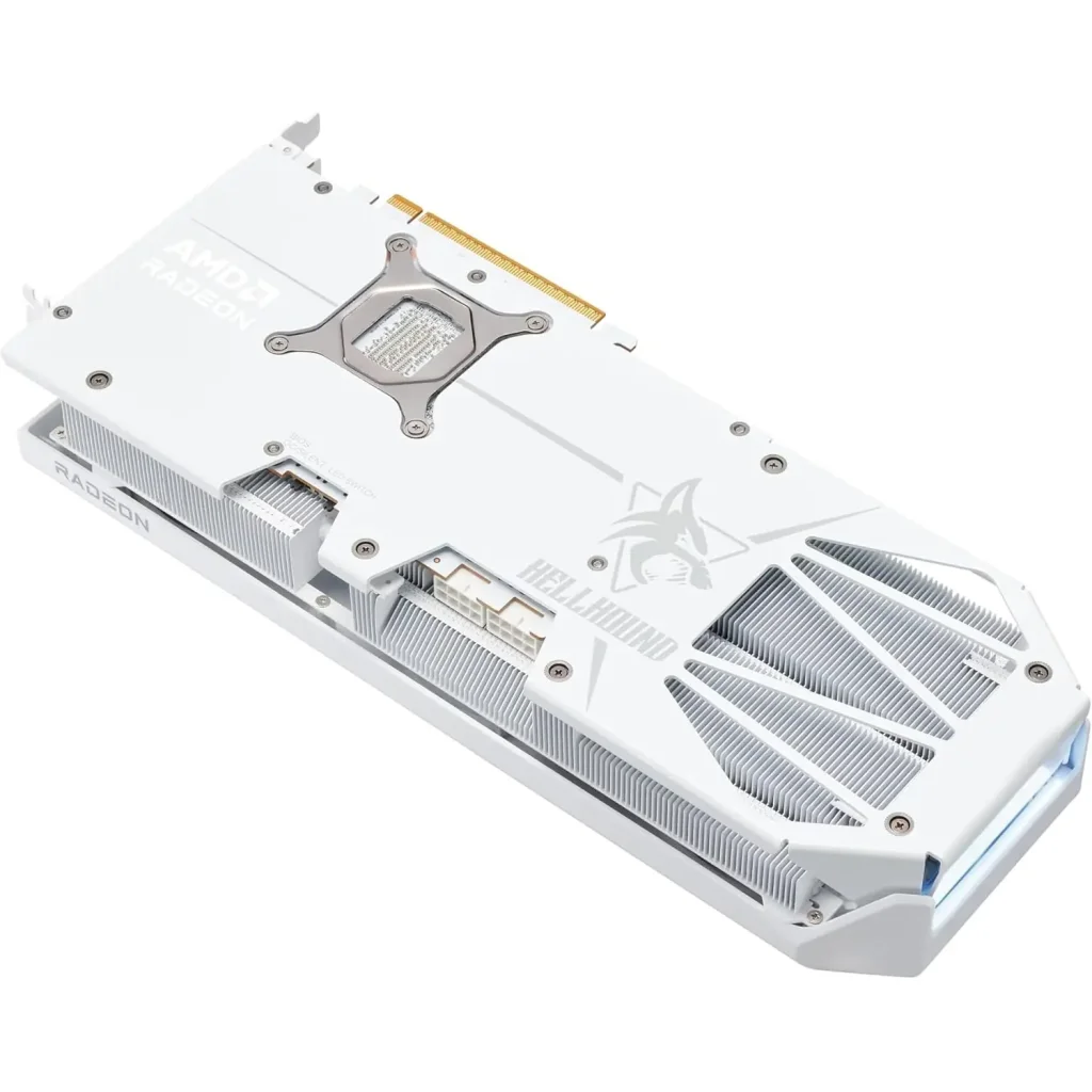 Видеокарта AMD Radeon RX 9070 XT 16GB GDDR6 Hellhound Spectral White PowerColor (RX9070XT 16G-L/OC/WHITE) UA