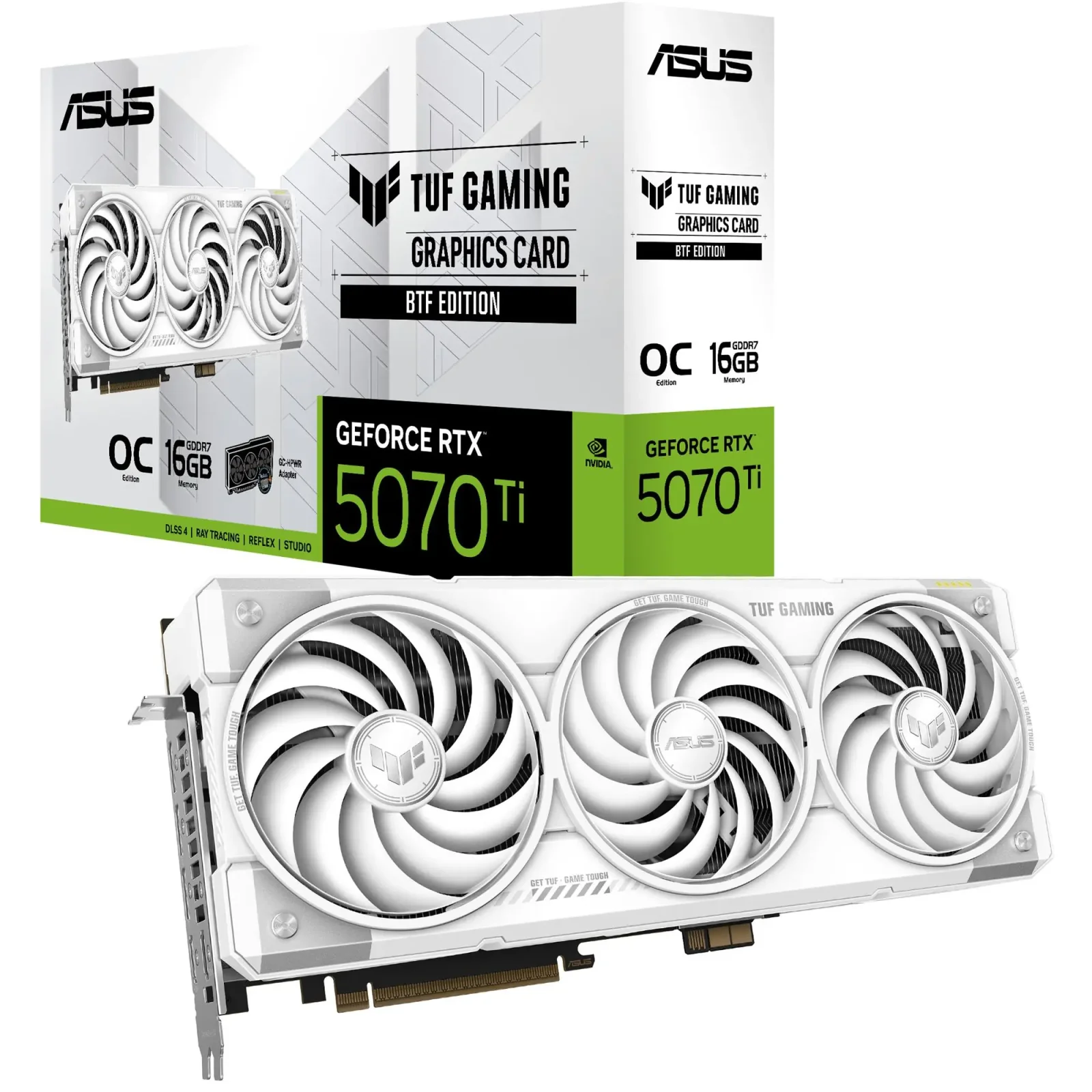 Відеокарта GF RTX 5070 Ti 16GB (TUF-RTX5070TI-O16G-BTF-WHITE) UA