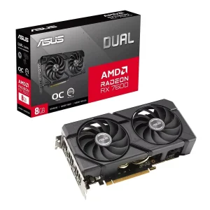 Видеокарта AMD Radeon RX 7600 8GB GDDR6 Dual EVO OC Asus (DUAL-RX7600-O8G-EVO) UA