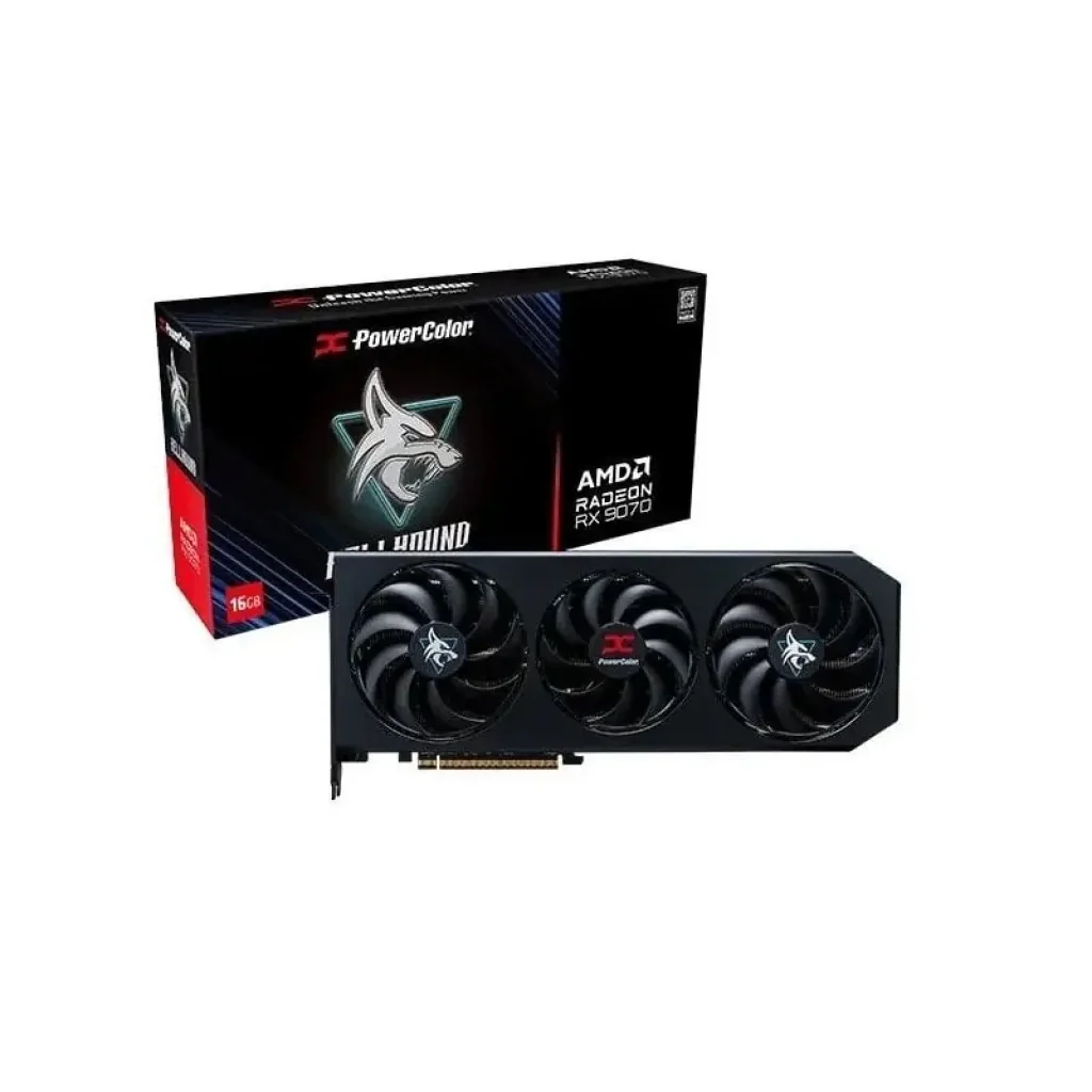 Відеокарта AMD Radeon RX 9070 16GB GDDR6 Hellhound PowerColor (RX9070 16G-L/OC) UA