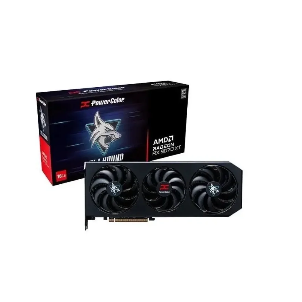 Відеокарта AMD Radeon RX 9070 XT 16GB GDDR6 Hellhound PowerColor (RX9070XT 16G-L/OC) UA