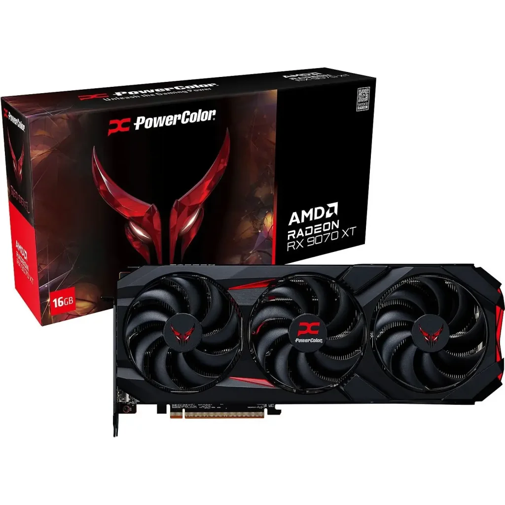 Відеокарта AMD Radeon RX 9070 XT 16GB GDDR6 Red Devil PowerColor (RX9070XT 16G-E/OC) UA
