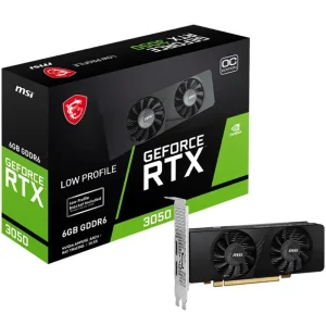 Видеокарта GF RTX 3050 6GB GDDR6 Low Profile E OC MSI (GeForce RTX 3050 LP E 6G OC) UA