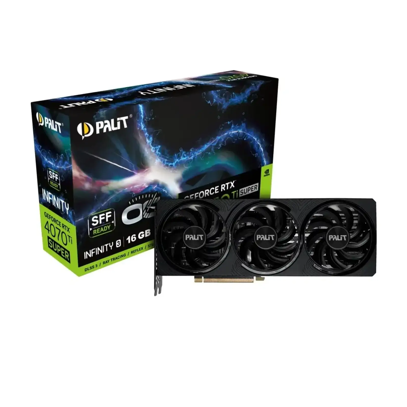 Відеокарта GF RTX 4070 Ti Super 16GB GDDR6X Infinity 3 OC Palit (NED47TSS19T2-1043S) UA