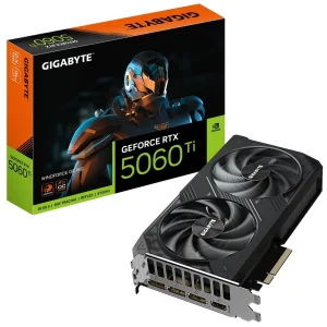 Відеокарта GF RTX 5060 Ti 16GB GDDR7 Windforce OC Gigabyte (GV-N506TWF2OC-16GD) UA