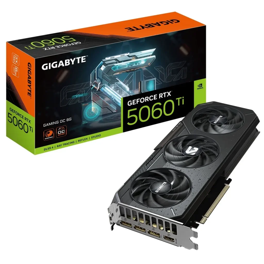Відеокарта GF RTX 5060 Ti 8GB GDDR7 Gaming OC Gigabyte (GV-N506TGAMING OC-8GD) UA