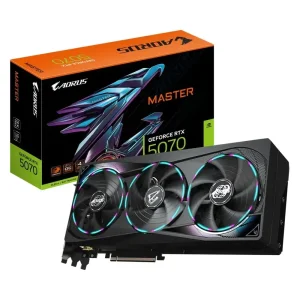 Видеокарта GF RTX 5070 12GB GDDR7 Aorus Master Gigabyte (GV-N5070AORUS M-12GD) UA