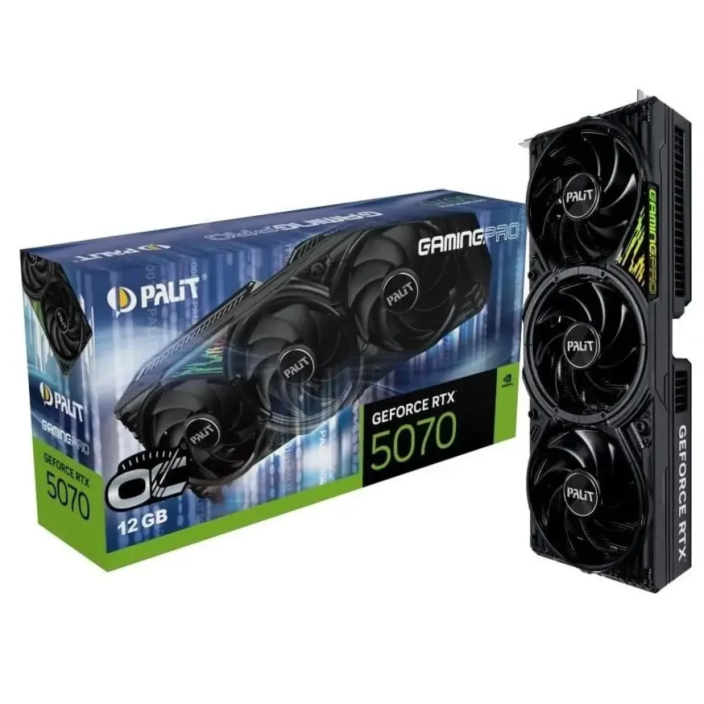 Відеокарта GF RTX 5070 12GB GDDR7 GamingPro OC Palit (NE75070T19K9-GB2050A) UA