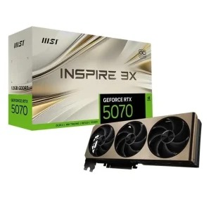 Відеокарта GF RTX 5070 12GB GDDR7 Inspire 3X OC MSI (GeForce RTX 5070 12G INSPIRE 3X OC) UA