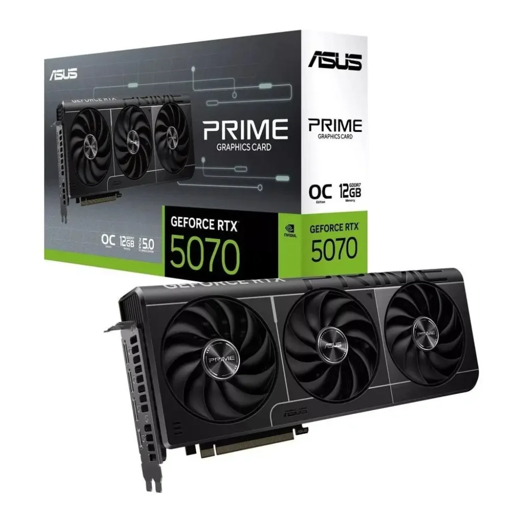 Видеокарта GF RTX 5070 12GB GDDR7 Prime OC Asus (PRIME-RTX5070-O12G) UA