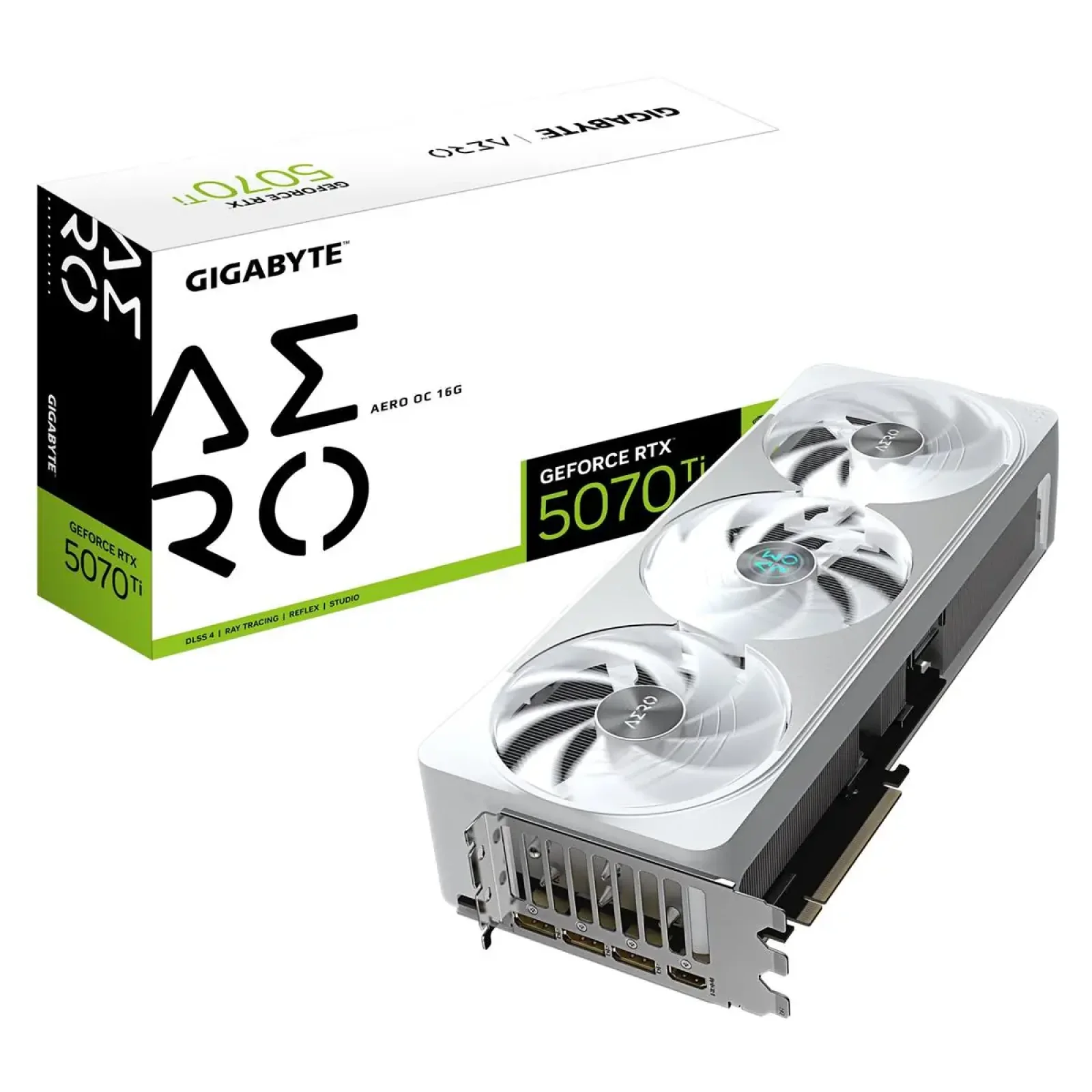 Видеокарта GF RTX 5070 Ti 16GB GDDR7 Aero OC Gigabyte (GV-N507TAERO OC-16GD) UA