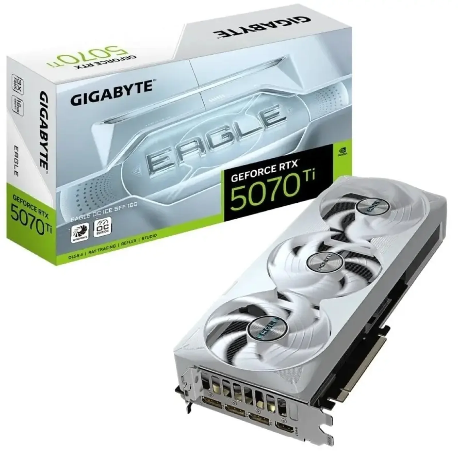 Видеокарта GF RTX 5070 Ti 16GB GDDR7 Eagle OC Ice Gigabyte (GV-N507TEAGLEOC ICE-16GD) UA