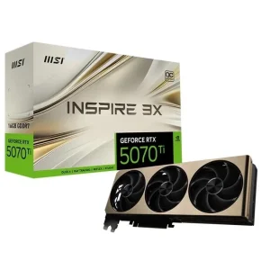 Відеокарта GF RTX 5070 Ti 16GB GDDR7 Inspire 3X OC Plus MSI (GeForce RTX 5070 Ti 16G INSPIRE 3X OC PLUS) UA