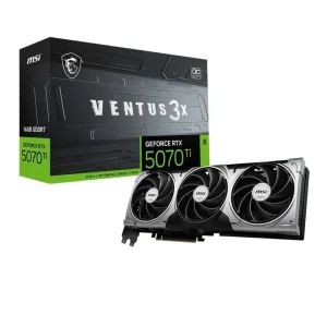 Видеокарта GF RTX 5070 Ti 16GB GDDR7 Ventus 3X OC MSI (GeForce RTX 5070 Ti 16G VENTUS 3X OC) UA