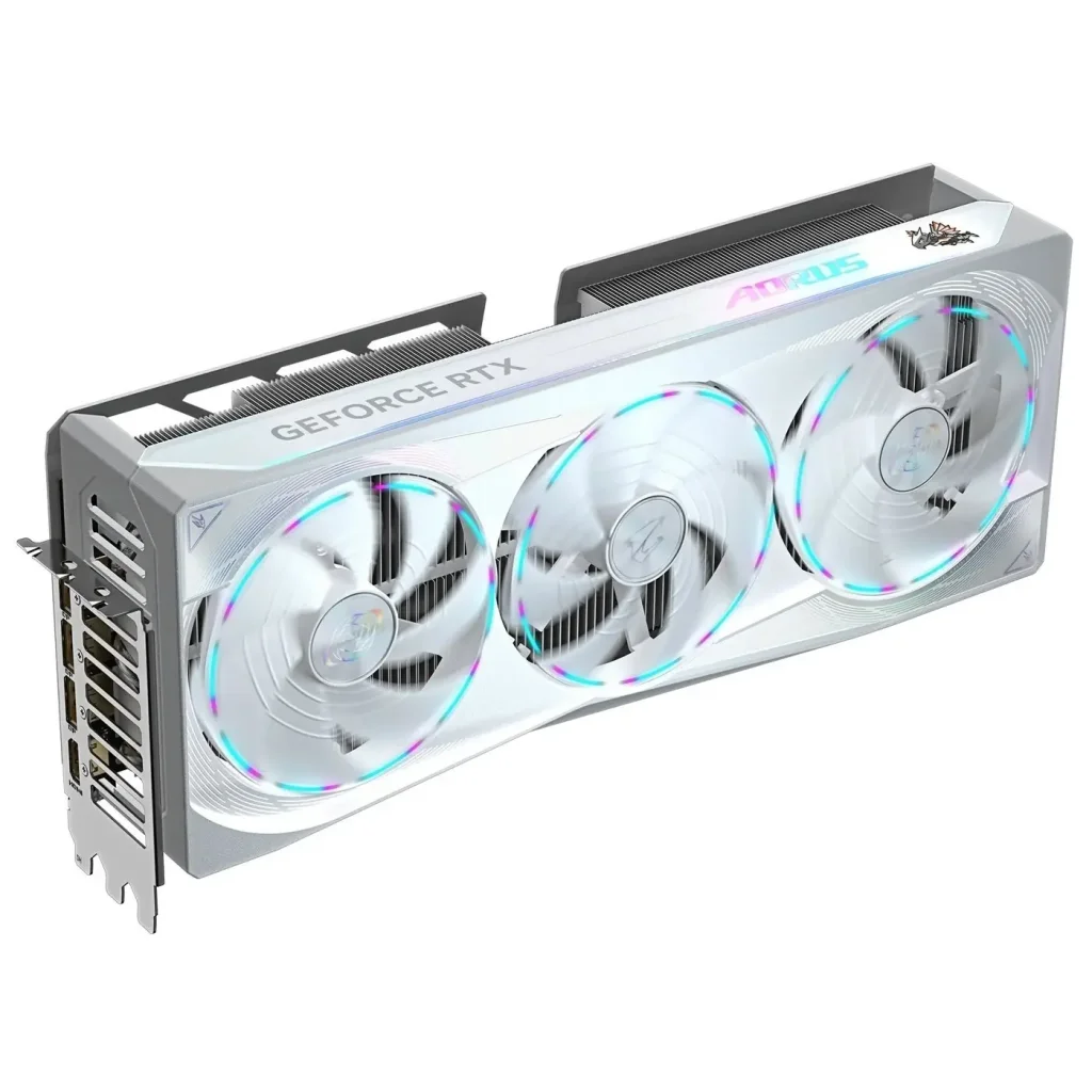 Видеокарта GF RTX 5080 16GB GDDR7 Aorus Master Ice Gigabyte (GV-N5080AORUSM ICE-16GD) UA