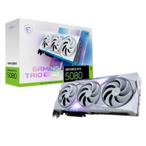 Видеокарта GF RTX 5080 16GB GDDR7 Gaming Trio OC White MSI (GeForce RTX 5080 16G GAMING TRIO OC WHITE) UA