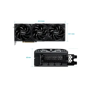 Відеокарта GF RTX 5080 16GB GDDR7 GamingPro OC Palit (NE75080S19T2-GB2031A) UA