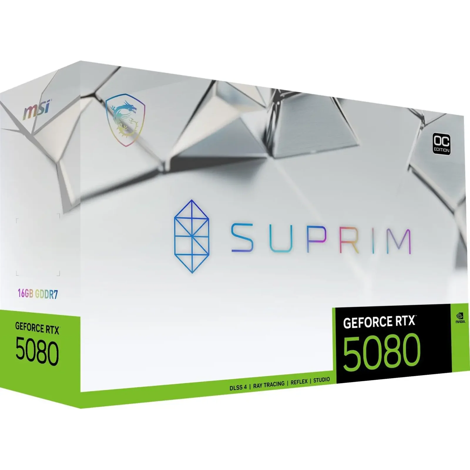 Видеокарта GF RTX 5080 16GB GDDR7 Suprim SOC MSI (GeForce RTX 5080 16G SUPRIM SOC) UA