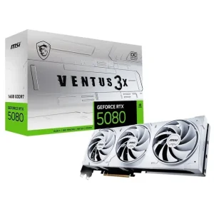 Видеокарта GF RTX 5080 16GB GDDR7 Ventus 3X OC White (GeForce RTX 5080 16G VENTUS 3X OC WHITE) UA